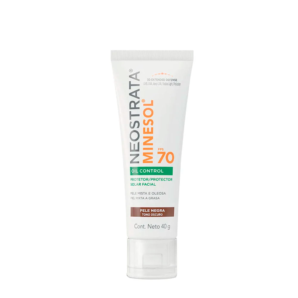 Protetor Solar Facial Neostrata Minesol FPS 70 40g Pele Negra