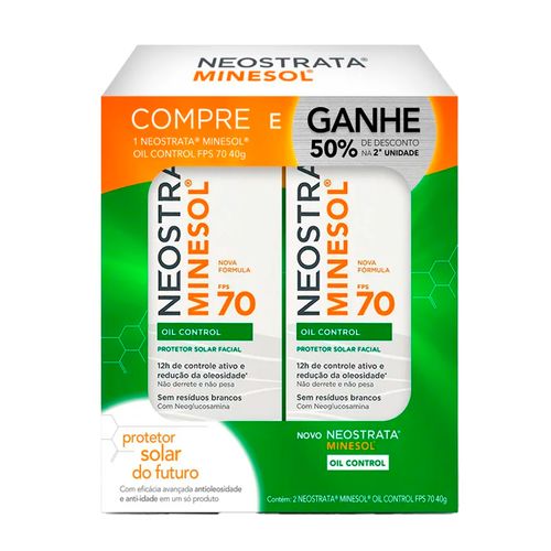 Kit Neostrata Minesol Oil Control Protetor Solar Facial Fps70 40G - 2 Unidades