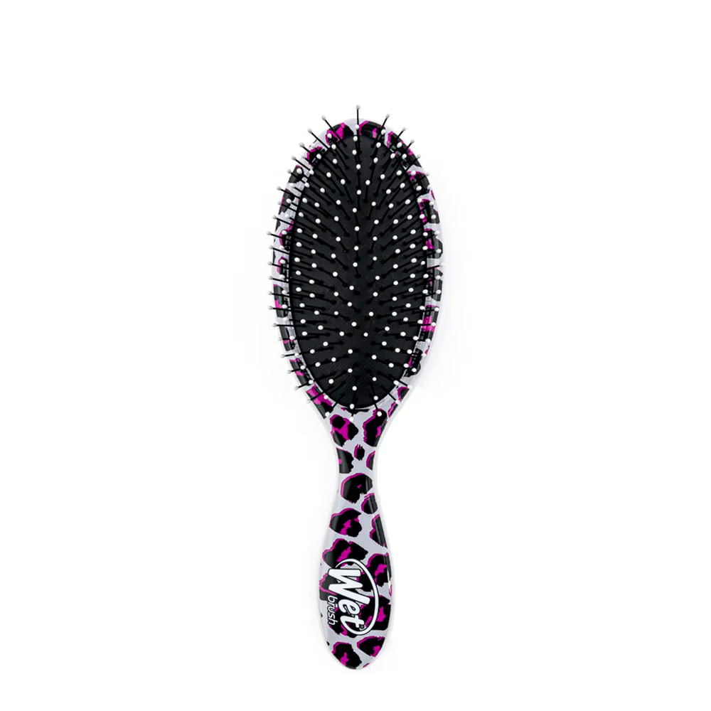 Escova para Desembaraçar Wetbrush Original Detangler Leopardo Pink