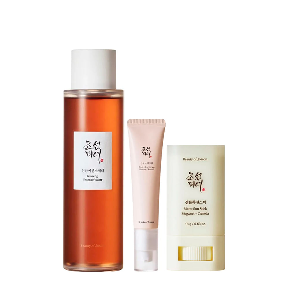 Kit Beauty of Joseon Ginseng 2 Produtos + Camelia Matte Sun FPS50 Protetor Solar Facial Stick 18g