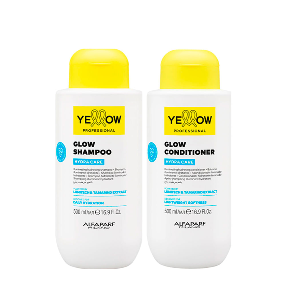 Kit Yellow Professional Hydra Care Shampoo 500ml + Condicionador 500ml