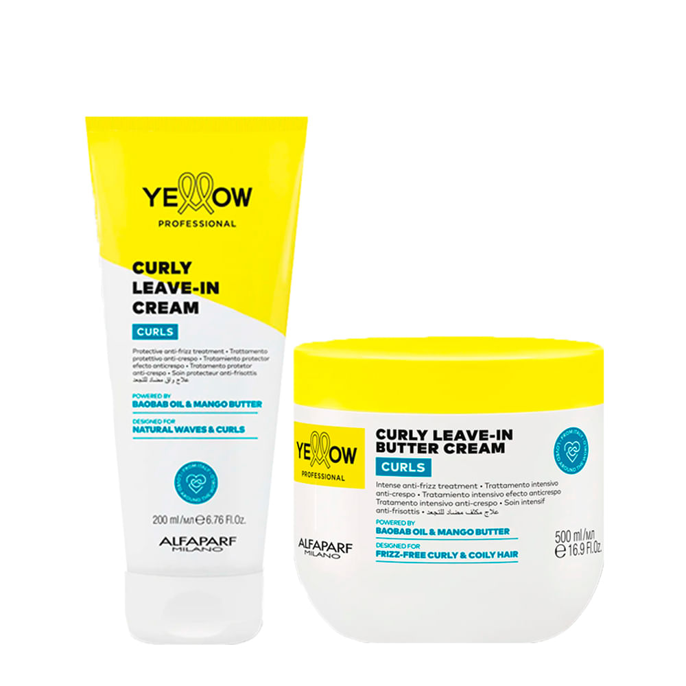 Kit Yellow Professional Curls Leave-in 200ml + Leave-in 500ml