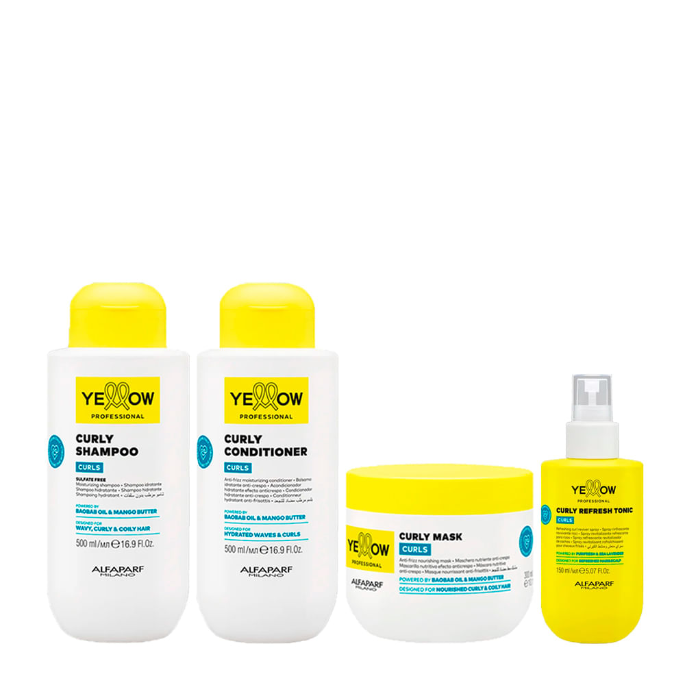 Kit Yellow Professional Curls 4 Produtos