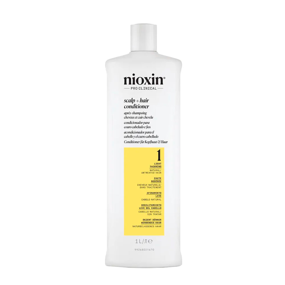 Condicionador Nioxin Cabelo Natural com Afinamento Leve Sistema 1 1000ml