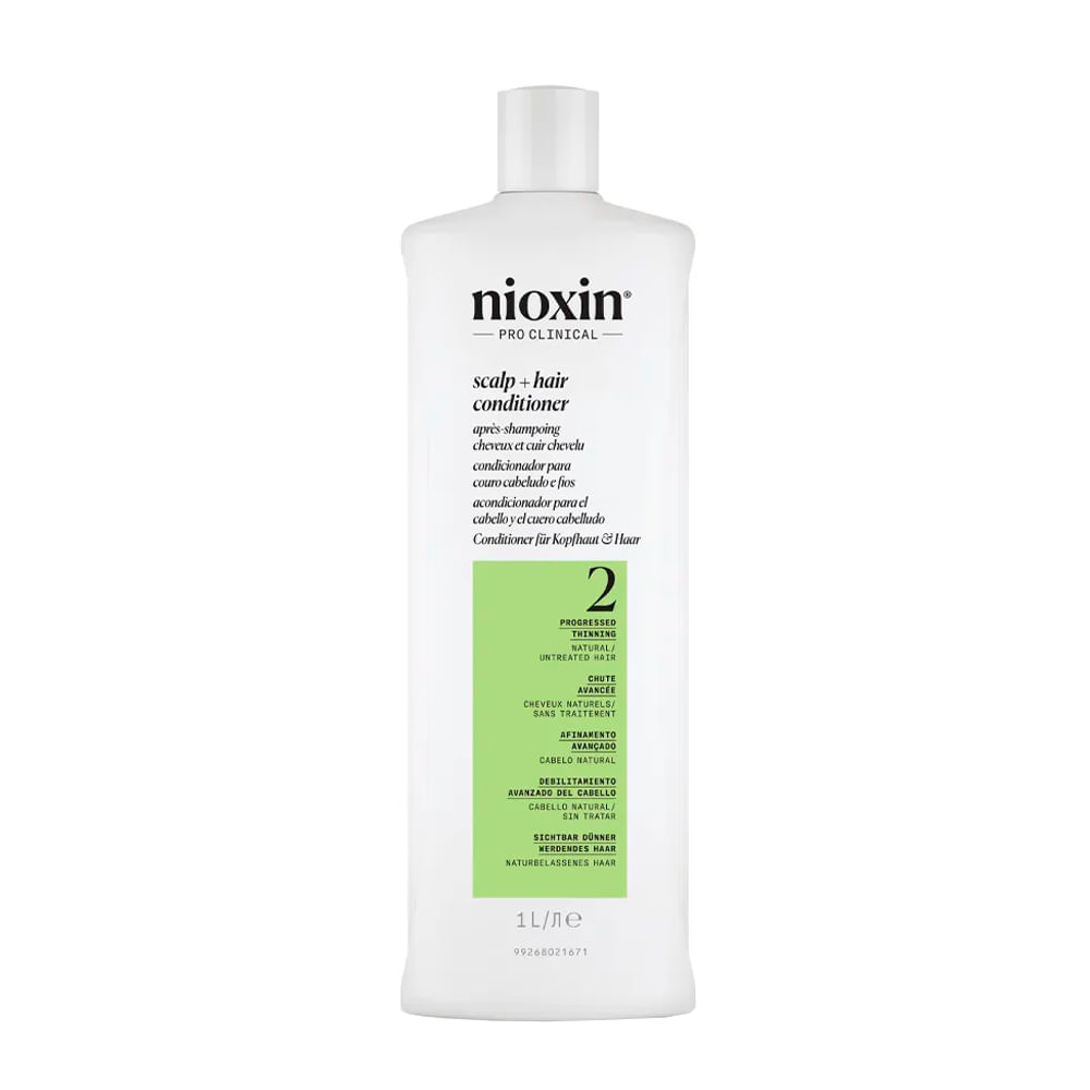 Condicionador Nioxin Cabelo Natural com Afinamento Avançado Sistema 2 1000ml