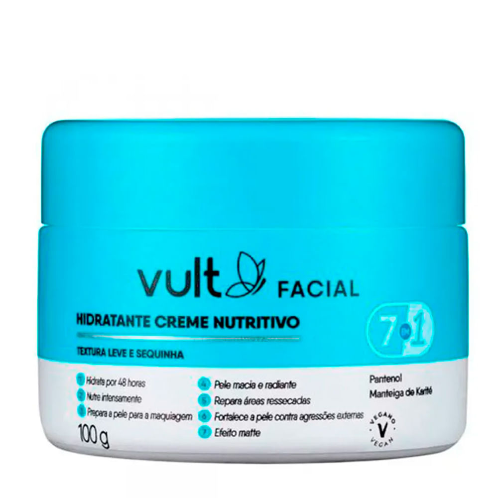 Hidratante Facial Nutritivo Vult 100g