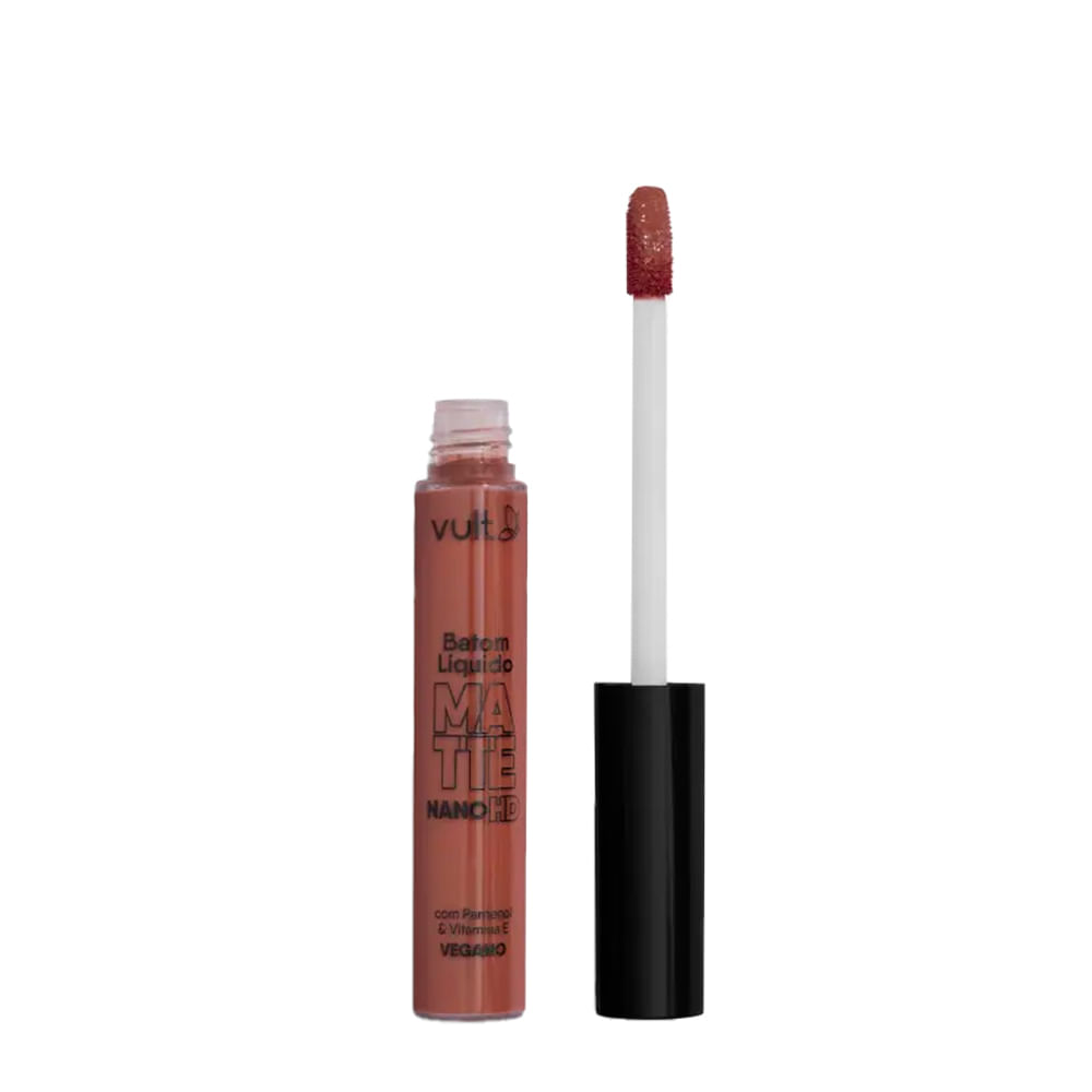 Batom Líquido Matte Vult Nano Hd Castanho Escuro 5ml