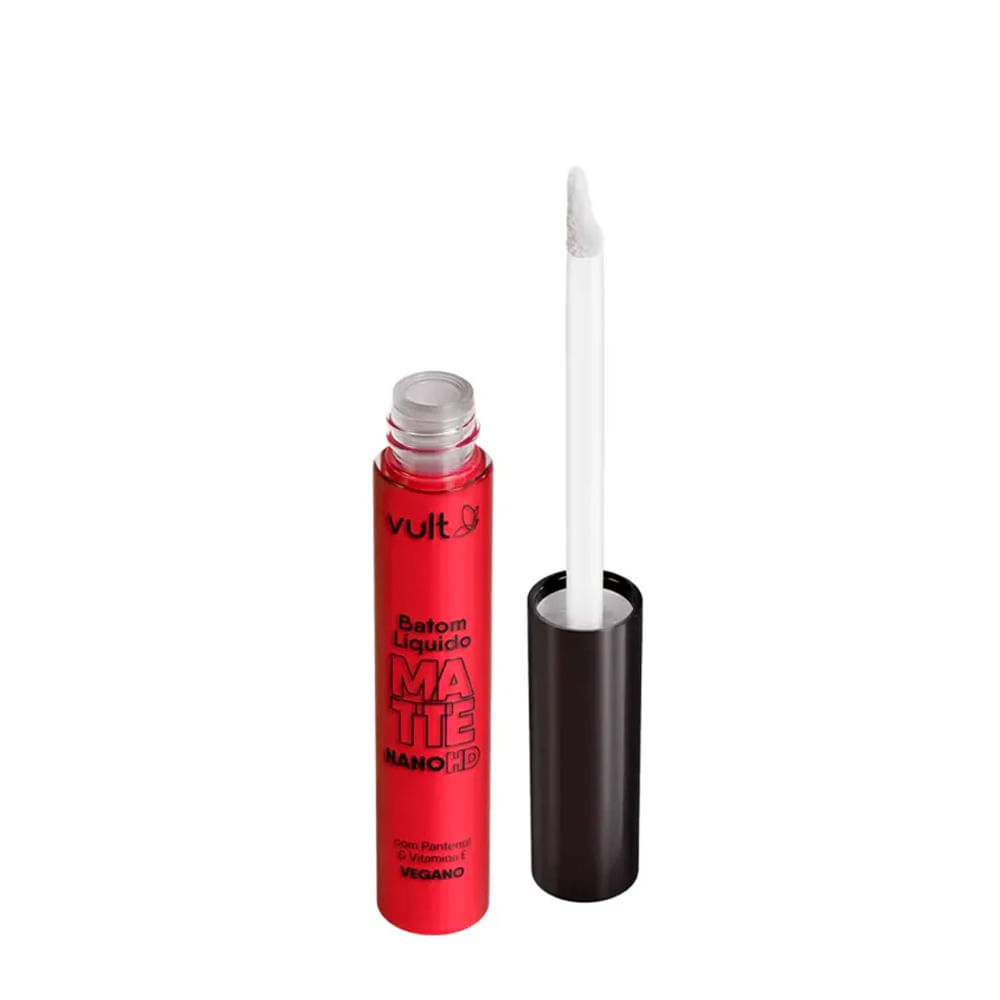 Batom Líquido Matte Vult Nano Hd Vermelho Rubi 5ml