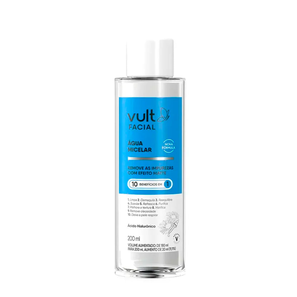 Água Micelar Vult com 200ml