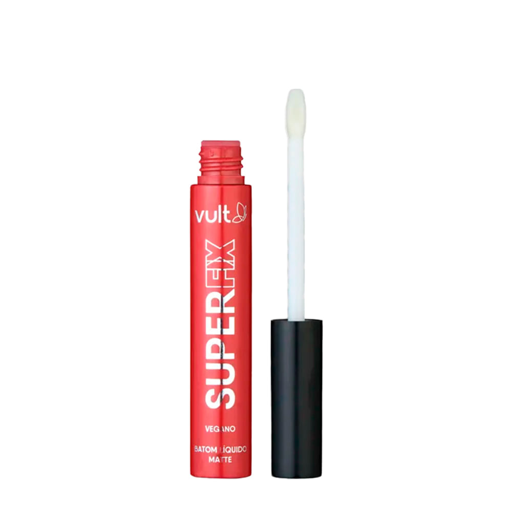 Batom Líquido Vult Super Fix Vermelho Profundo 5ml
