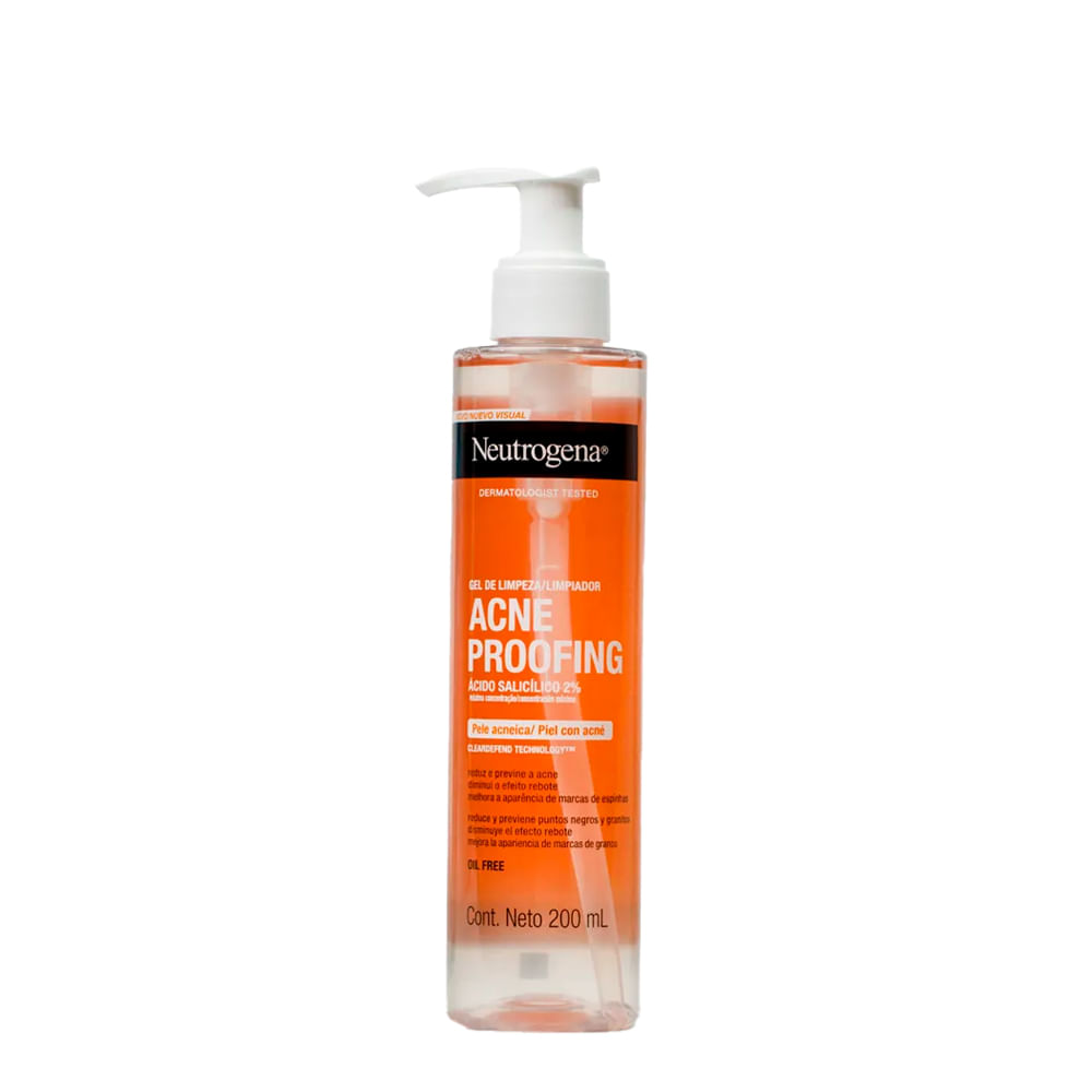 Gel de Limpeza Neutrogena Acne Proofing Pele Acneica 200ml