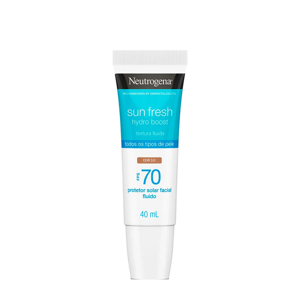 Protetor Solar Facial Neutrogena Sun Fresh® Derm Care Hydro Boost FPS 70 Cor 3.0 40ml