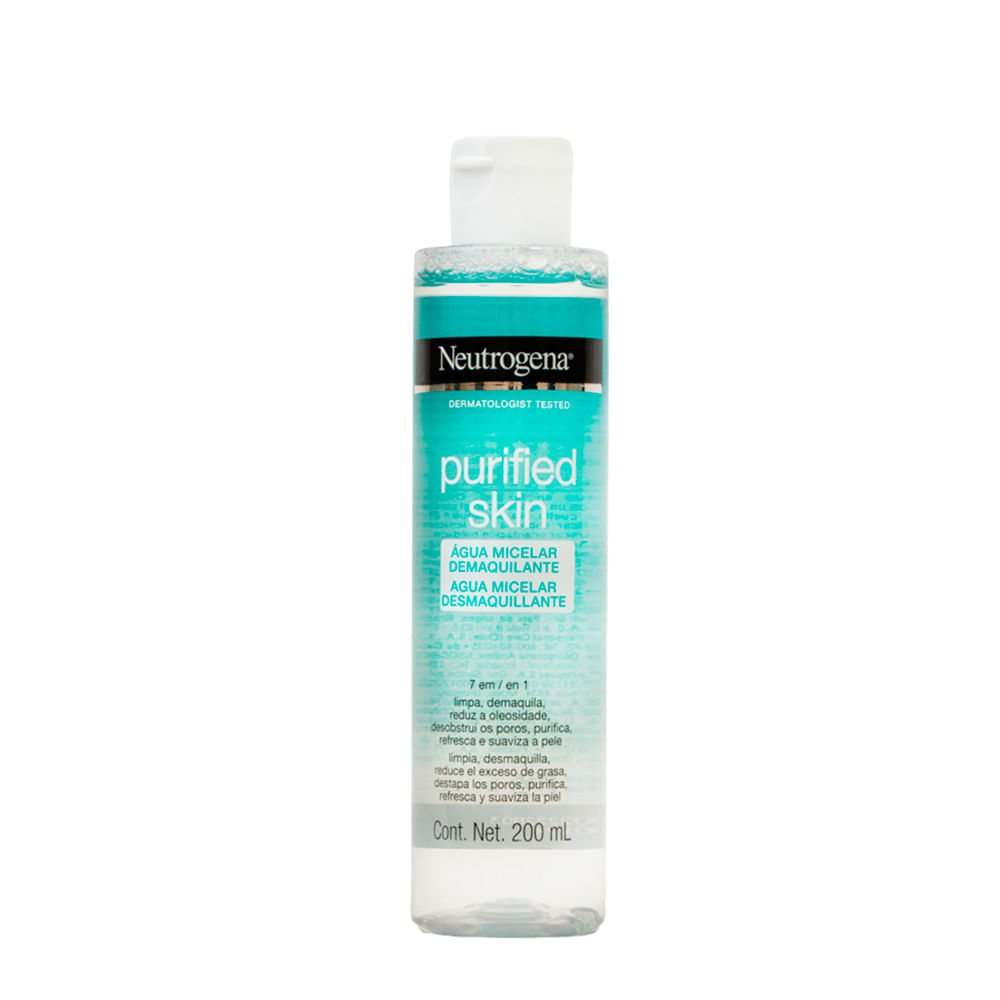 Água Micelar Neutrogena Purified Skin Demaquilante 200ml