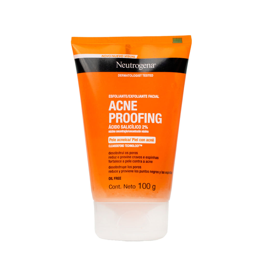 Gel Esfoliante Facial Neutrogena Acne Proofing Pele Acneica 100g