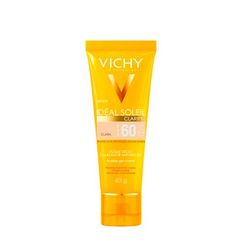Protetor Solar Semi-Matte Facial FPS 60 Vichy Idéal Claro 40g