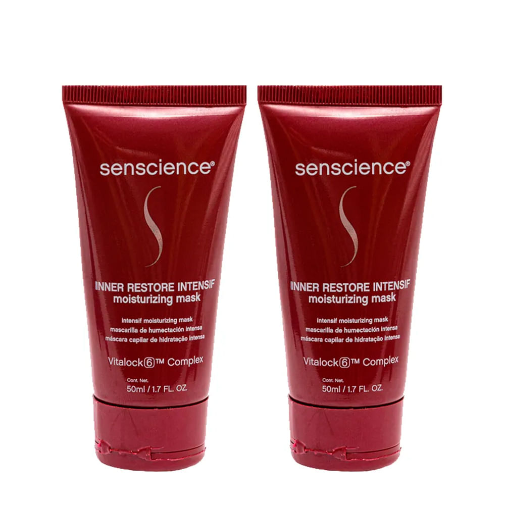 Kit Senscience Inner Restore Intensif - Máscara de Hidratação 50ml - 2 Unidades
