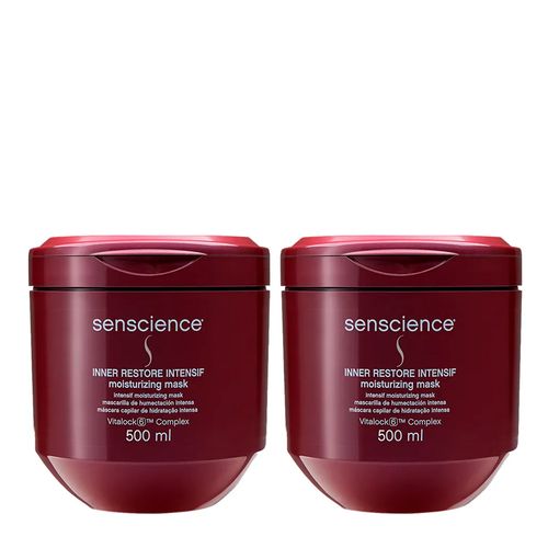 Kit Senscience Inner Restore Intensif - Máscara de Hidratação 500ml - 2 Unidades