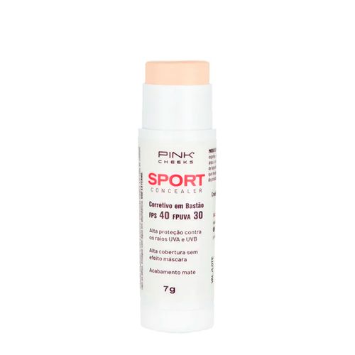 Corretivo em Bastão Pink Cheeks Sport Concealer Fps 40 Fpuva 30 C10 7g