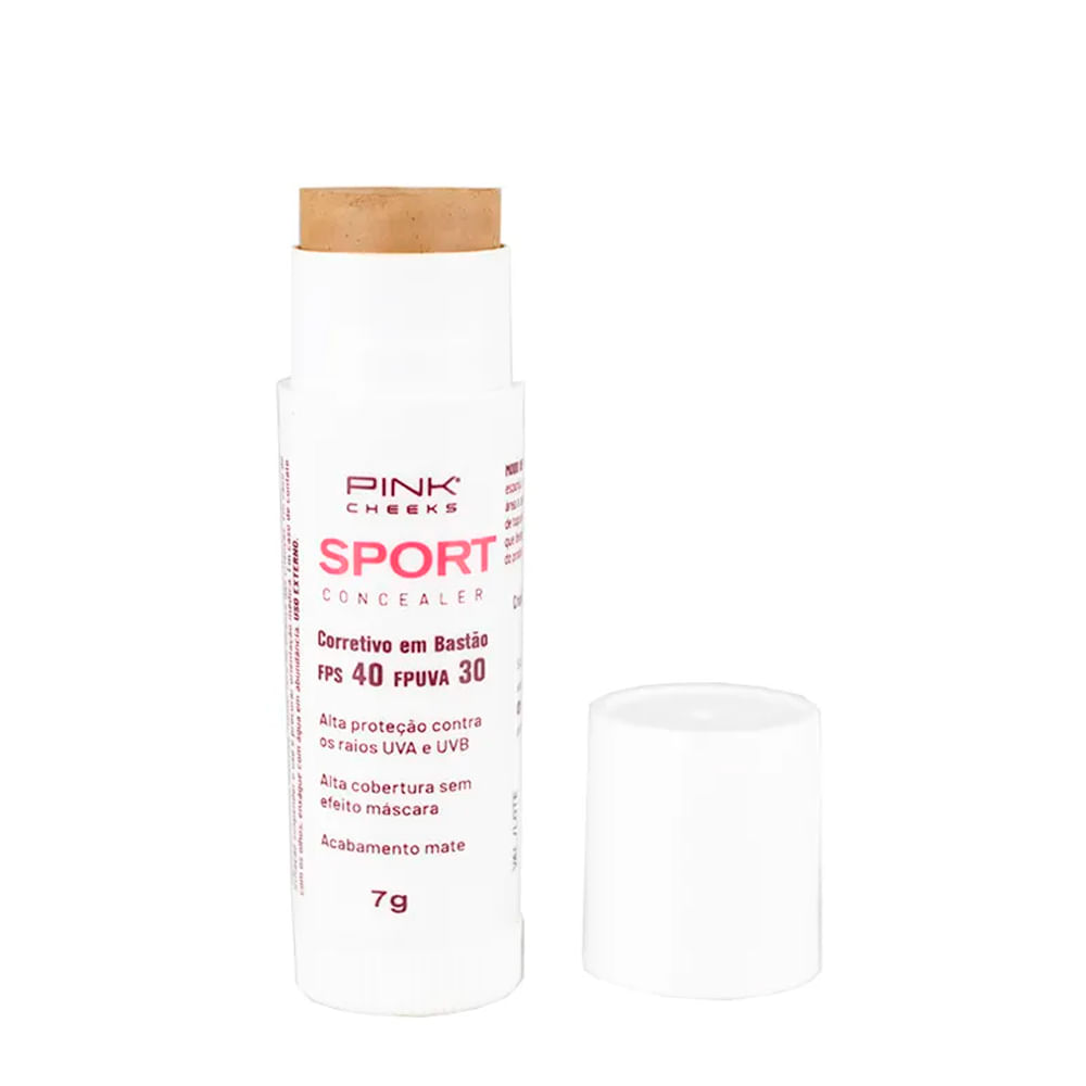 Corretivo com Protetor Solar Pink Cheeks Fps40 Fpuva30 C30 7g