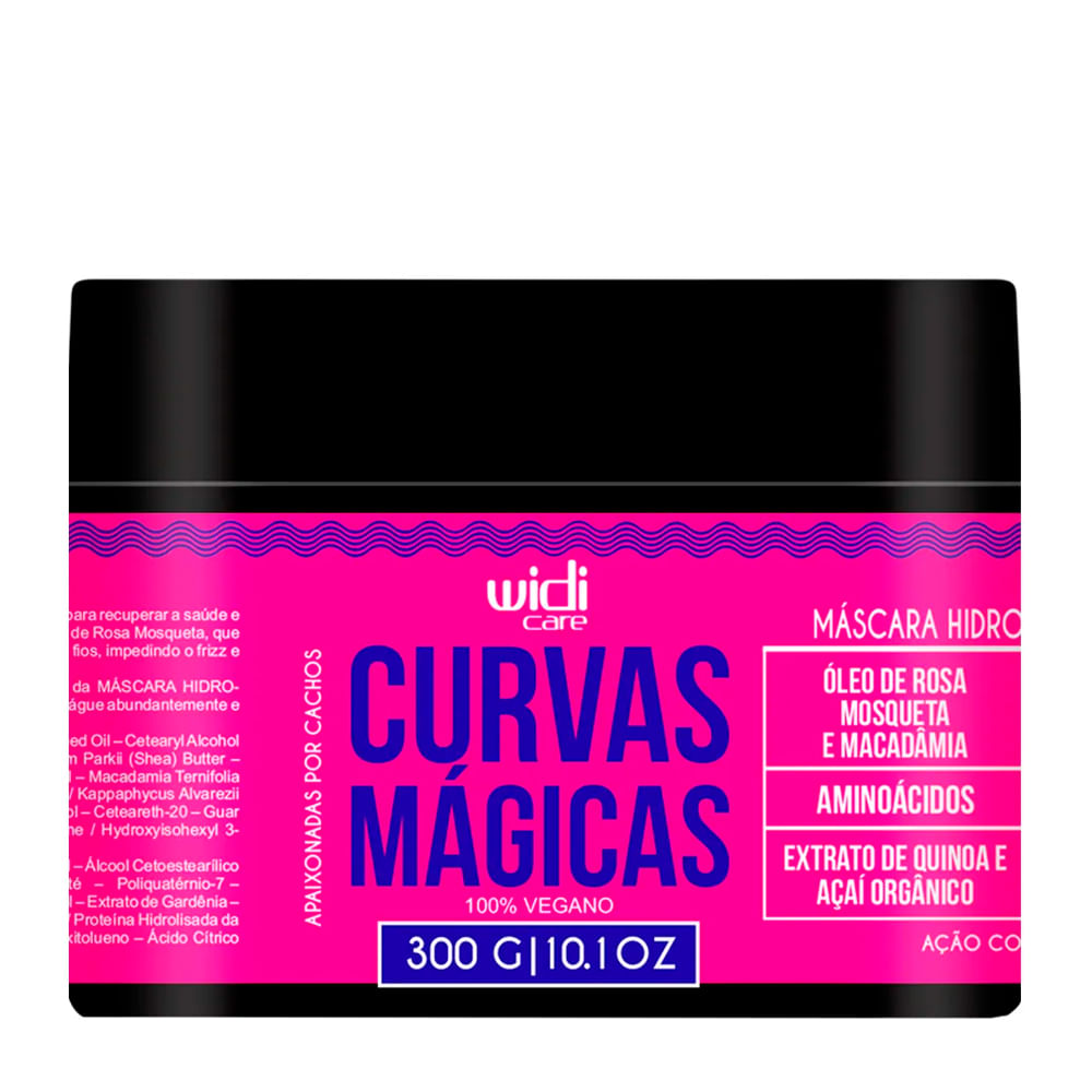 Máscara Widi Care Hidro Reconstrutora Ação Condicionante Curvas Mágicas 300g