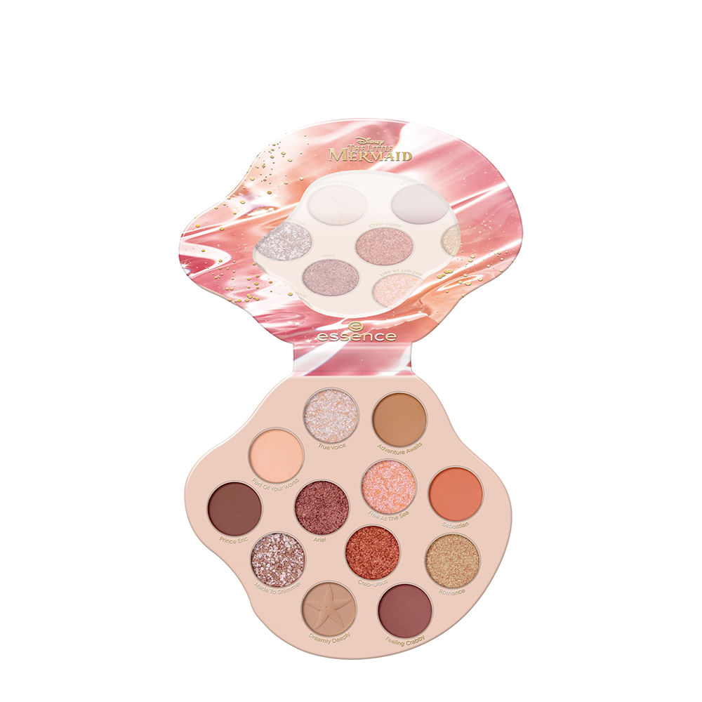 Paleta de Sombra Essence Disney a Pequena Sereia 01 Dreaming Of Another World 8,8g