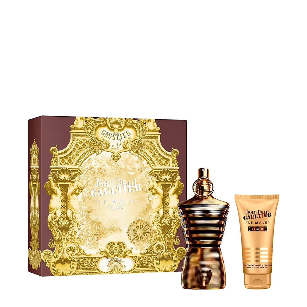 Kit Jean Paul Gaultier Le Male Elixir Masculino - Parfum 125ml + Shower Gel 75ml