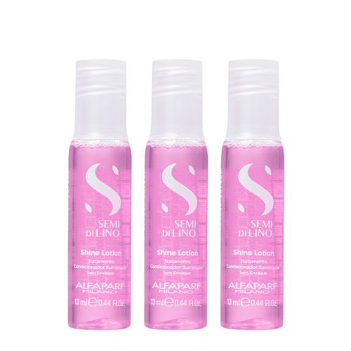 Kit de Ampola Alfaparf Milano Professional Semi Di Lino Illuminating Shine Lotion 3 X 13ml