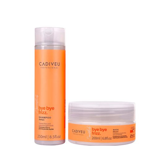 Kit Cadiveu Essentials Bye Bye Frizz- Shampoo 250ml + Máscara 200ml
